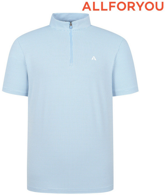 [올포유] 남성 투톤 소재 반집업 반팔 티셔츠 AMTHN3171-920