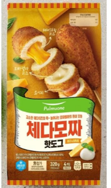 풀무원 체다모짜핫도그, 320g, 25개