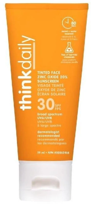 씽크 데일리 Thinkdaily 페이스 틴티드 선크림 SPF30 59ml, 옵션1, 1개 - 쿠팡
