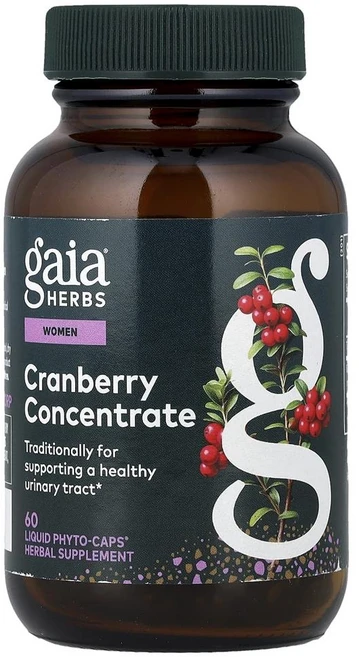 가이아 허브 우먼스 크랜베리 농축액 Gaia Herbs Women's Cranberry Concentrate 60정, 1개 - 쿠팡