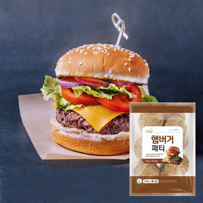 굿프랜즈 햄버거패티, 1개, 2.5kg