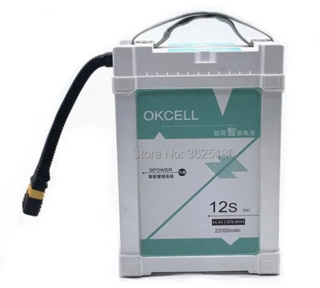 OKCELL UAV 비행 배터리 20C mg-1 mg-1p 44.4V 12S 16000mah 22000mah, [02] AS150U 22000MAH, 1개