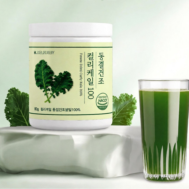 폴란드산 컬리케일 케일분말 프리미엄 동결건조 곱슬케일 콜리케일 커리케일, 1박스