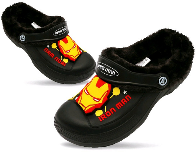 마블 남아용 아이언맨 쥬이 라이팅 EVA 방한샌들15220