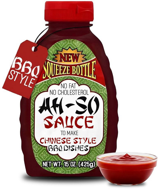 아-소 중국식 바비큐 소스 레드 립 15온스 스퀴즈 보틀 u2013 달콤하고 톡 쏘는 예비 마리네이드와 돼지고기 닭고기 날개용 글레이즈 클래식 테이크아웃 맛 바로 사용, 15 Ounce (Pack of 1), 425g, 1