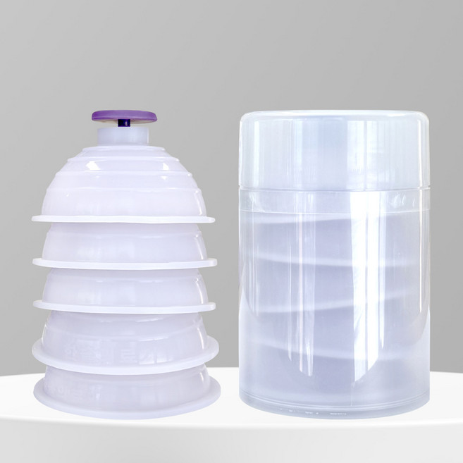 한솔 실리콘 부항기 5개입 세트 국산 수동식 원터치 물부항 찜질방 목욕탕 가정용, 5개