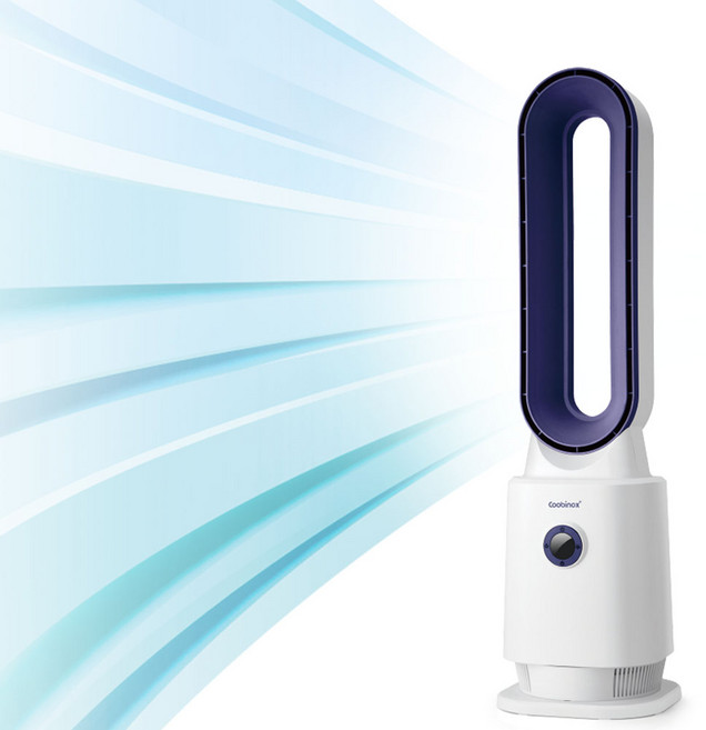 지엔베르그 날개없는 선풍기1위 25년식 무풍 타워형 리모컨 사무실 학원 아기방 아기, 날개없는 선풍기1위(퍼플)