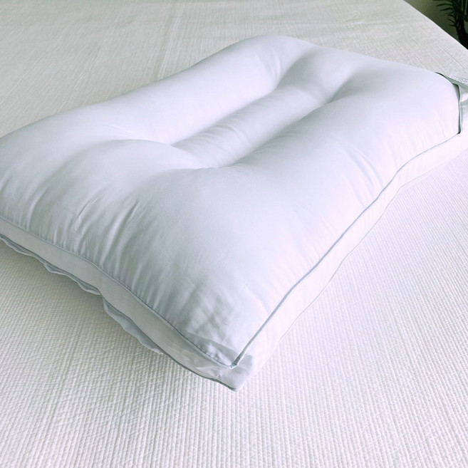 1+1 일반구름 베개솜 마이크로화이바 경추 베개솜 낮은 가벼운 베개속, 화이트