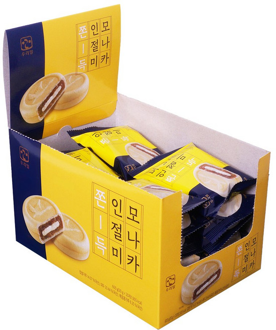 우리밀 쫀득 인절미 모나카 (20입), 600g, 1세트