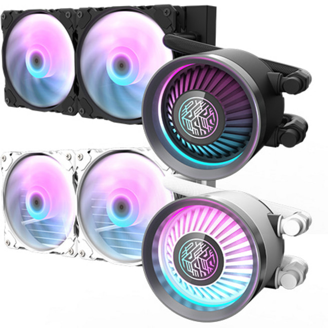 다크플래쉬 NEBULA DN-240 ARGB 블랙, 1개