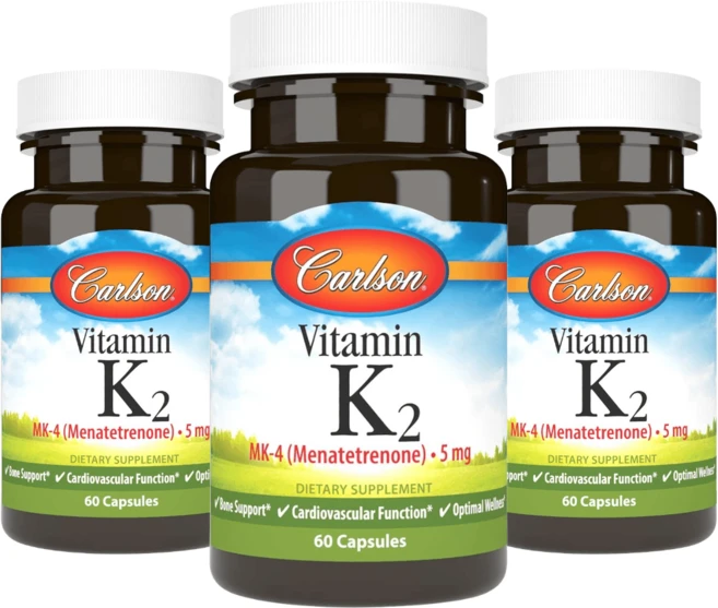 칼슨 비타민 K2 MK4 60캡슐 3개, 60정 - 쿠팡
