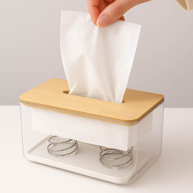 에버리즈 물티슈 티슈 케이스 티슈업 스프링, 4개, 단일색상(흰색)