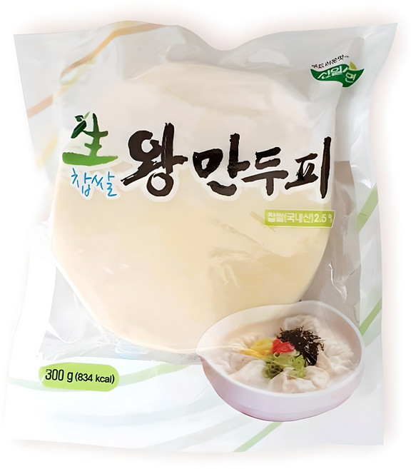신일생면 생찹쌀 왕만두피 300g, 1개