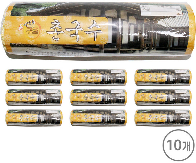 금성제면 영양표 구포 치자 촌국수, 1.4kg, 10개