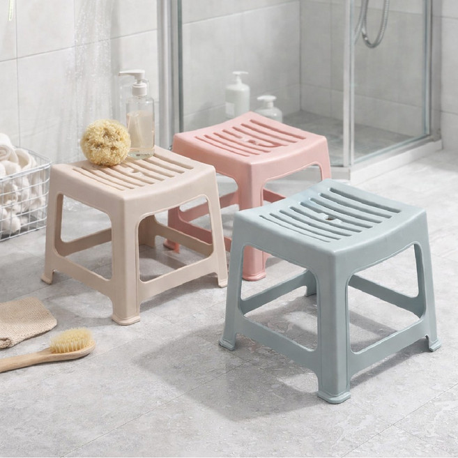 트레이드조이 다용도 화장실 목욕탕 욕실의자, 베이지