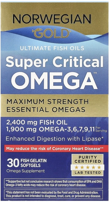 리뉴라이프 노르웨이전 Gold 오메가-3 피시오일 1045mg 30 Enteric-코팅 소프트젤, 5개, 30정 - 쿠팡