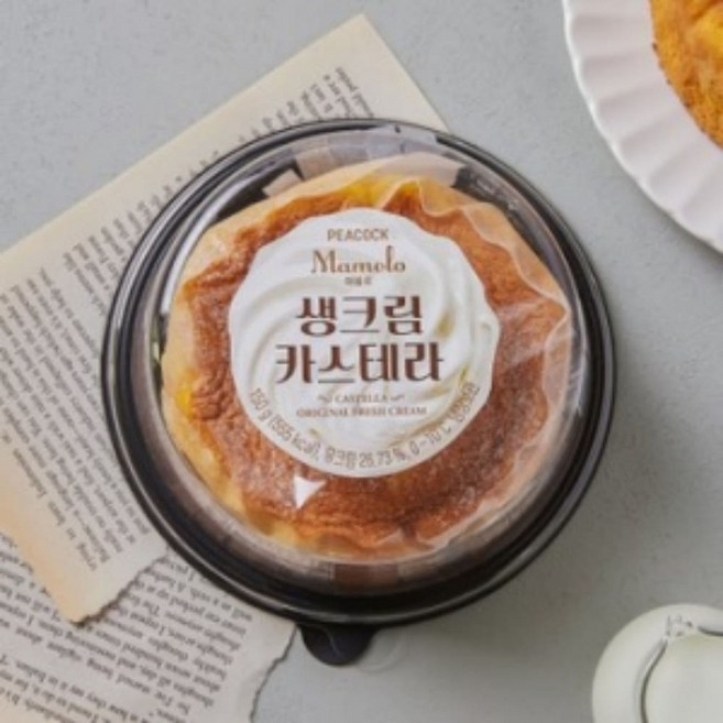 피코크 생크림 카스테라 150g, 1개