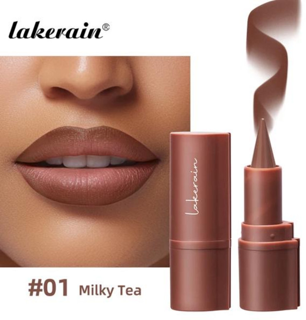 립라이너 오래 지속되는 립 라이너 다크 브라운 화장품 펜슬 메이크업 틴트 방수 립스틱 윤곽 프로파일 러 누드, [01] 1, 1개