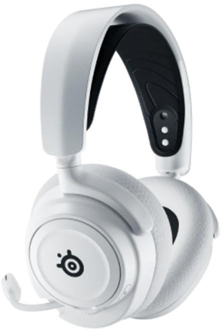 Steelseries 賽睿 Arctis Nova 7X 電競耳機 無線耳機 AI驅動降噪麥克風 聲學系統, 主商品+黑色耳機架,白色