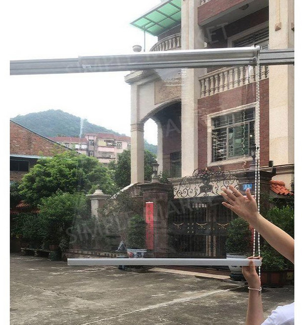 투명 롤스크린 비닐 매장 커텐 빵집 블라인드