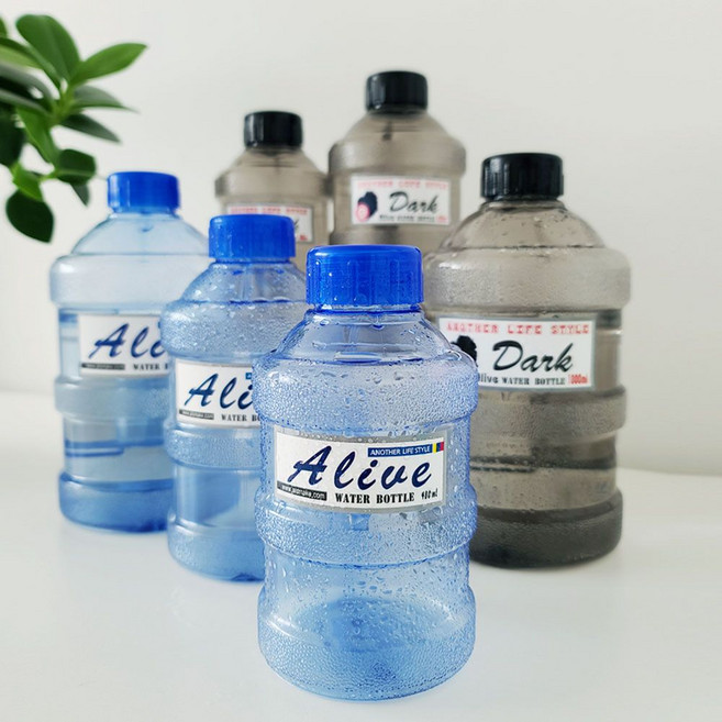 물병 650ml 생수통 디자인 휴대용 등산 헬스 운동 물통, 블루, 1개