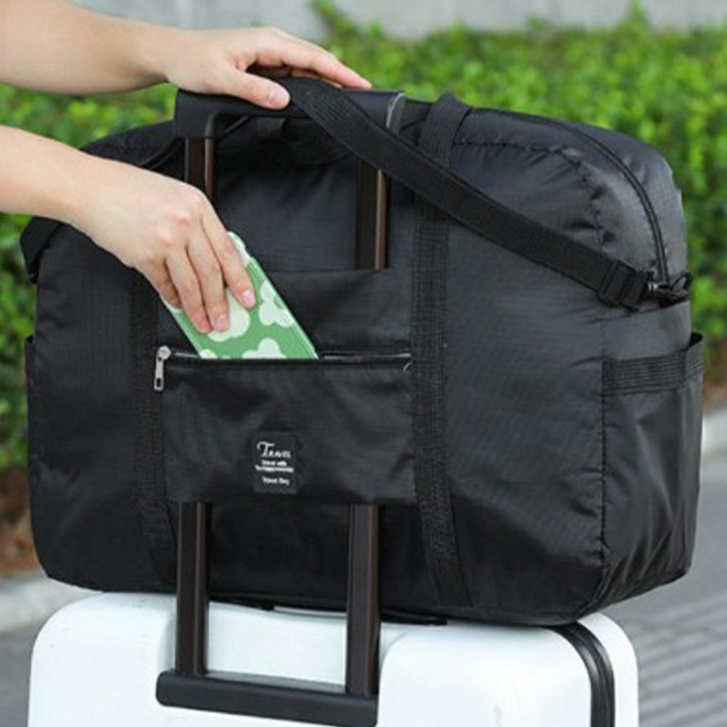 블루유 여행용 접이식 보스턴백 캐리어 결합 보조가방