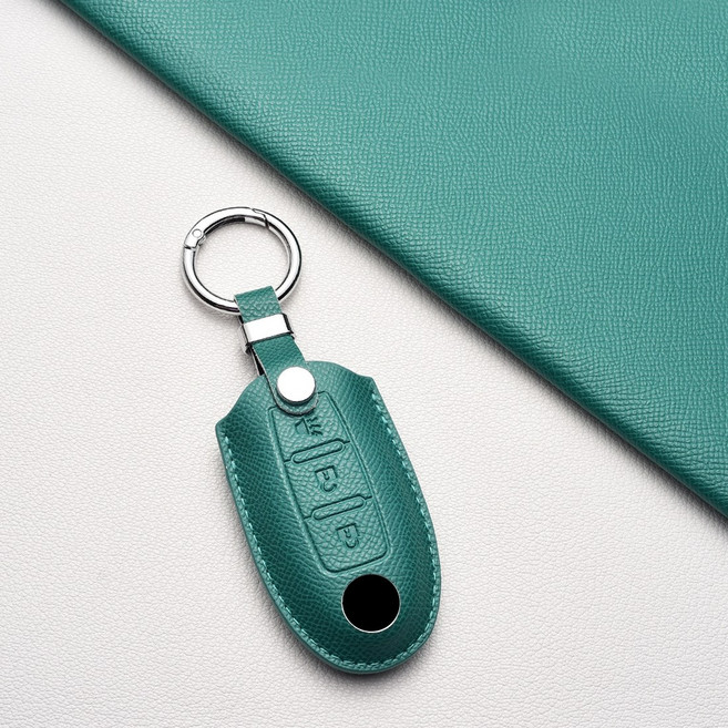 닛산/인피니티 키케이스 방스크래치 내마모성 주크/큐브/멕시마 등 전차종 + Q시리즈 (Q30 Q50 QX60 Q70) 호환, 닛산/인피니티 A3b타입(3버튼), 그린