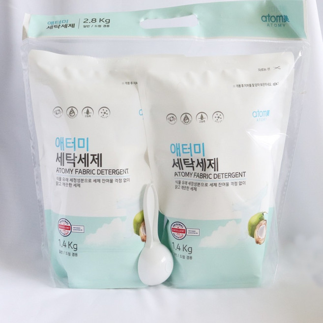 애터미 세탁세제분말 2.8kg, 1개