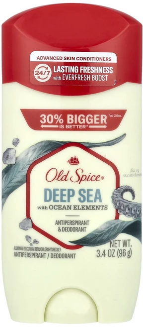 Old Spice 땀 억제제 & 데오드란트 해양 성분 함유 심해 96g(3.4oz), OldSpice땀억제제데오드란트해양성분함유심해96g34, 96g, 1개 - 쿠팡