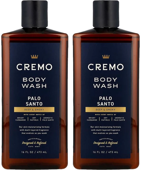 Cremo 크레모 리치 레더링 팔로 산토 바디워시, 2개 - 쿠팡