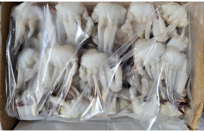 [미쓰리푸드마켓]냉동 절단꽃게 S 1박스 5.4KG 450gX12팩, 450g S, 12개