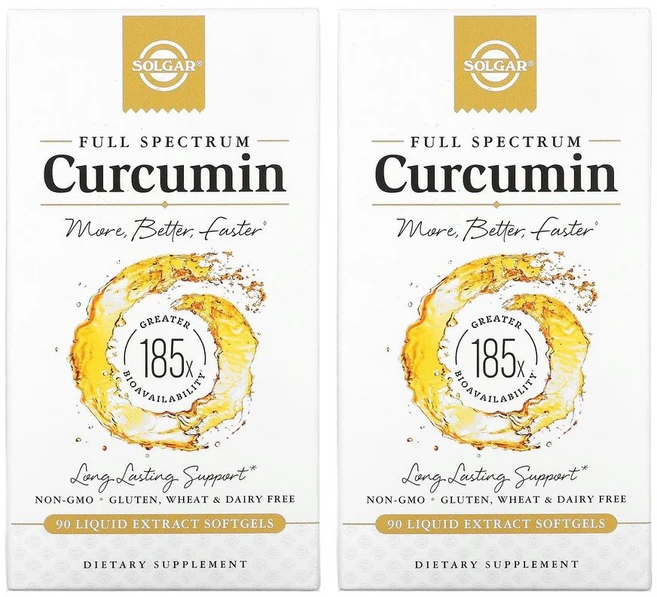 솔가 풀 스펙트럼 커큐민 Solgar Full Spectrum Curcumin Liquid Extract 90정 2개 - 쿠팡
