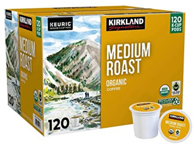 커클랜드 큐리그 캡슐커피 120개입 대용량 K cup 모음 - (옵션: 블랙퍼스트 블렌드 미디엄 로스트 퍼시픽 볼드 다크로스트), 1개