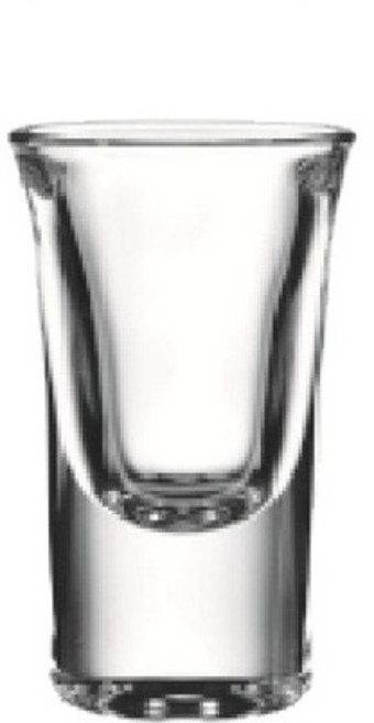 Vibe Bar 無鉛玻璃小號子彈杯 酒吧烈酒一口杯SHOT杯, 1個, 厚底款