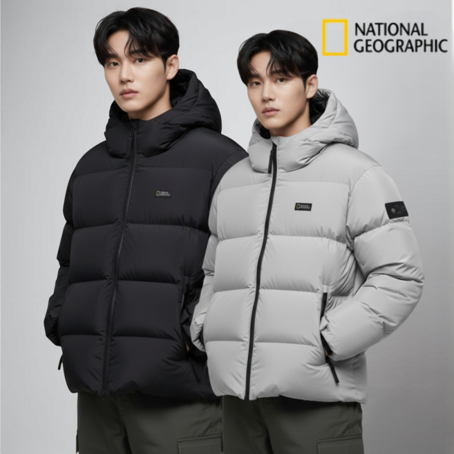 내셔널지오그래픽 남녀공용 오베론 후디 IT1117 구스 다운 점퍼