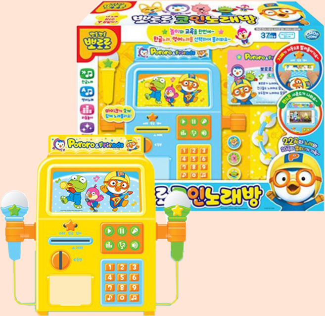 뽀로로 코인 노래방 노래부르기 장난감, 1개