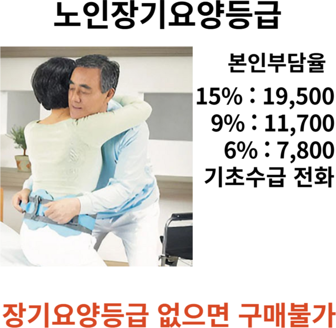 보호자 혼자서도 케어가 가능한 견인벨트 AB02 자세변환용구 복지용구 어르신 노인 환자용, 1개, 장기요양 본인부담금 15%