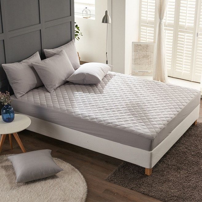 모달 누빔 침대 매트 매트리스 커버 싱글 슈퍼싱글 퀸