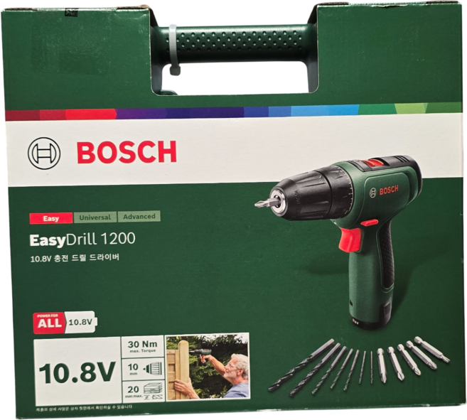PicknGO 보쉬 이지드릴 1200 10.8V 충전 드릴 드라이버 PG0115, 1개