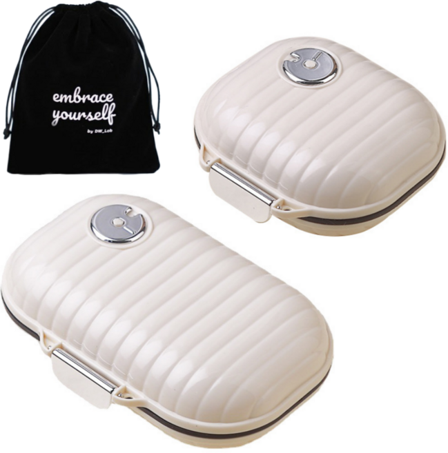 동운랩 휴대용 미니멀 알약 케이스, 1세트