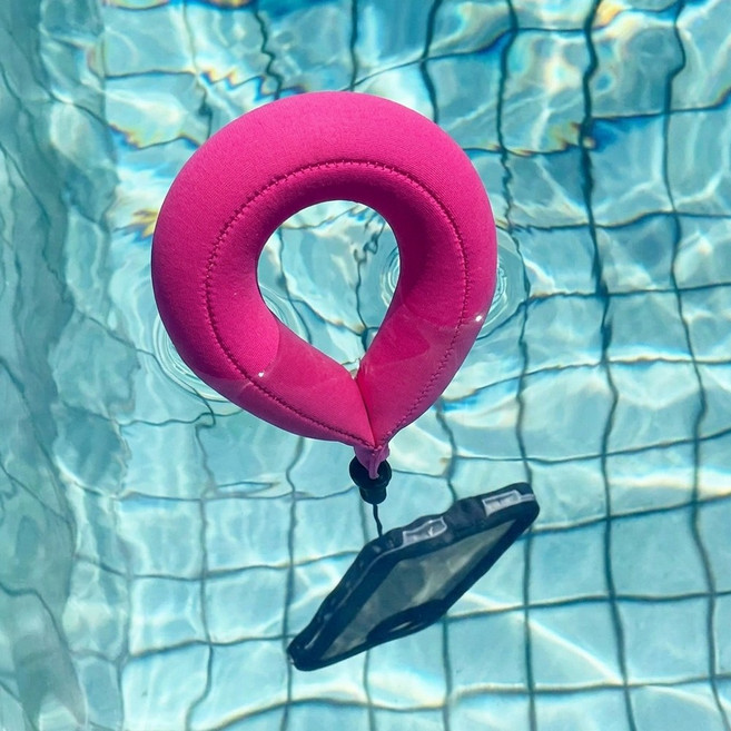 위크나인 노샘케이스 핸드폰 방수케이스 + 둥둥밴드 부력 스트랩 세트, 1개, 갤럭시 S26 울트라, 둥둥밴드 핑크