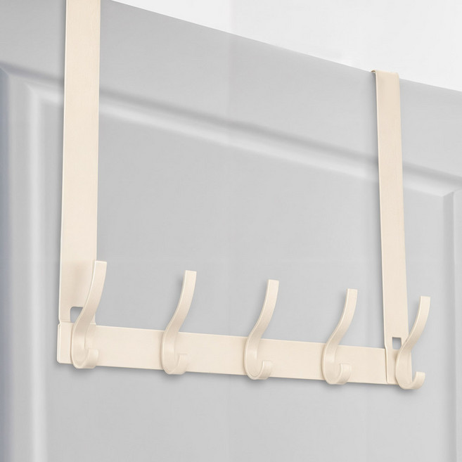 헬로제인 무타공 문걸이 도어행거 5구 (28cm), 1개, 아이보리