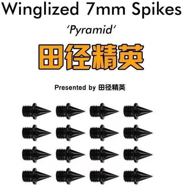 田徑釘鞋鞋釘短釘尖釘長釘碳釘塔釘跳釘鋼釘 副廠商品, 1個, 黑色碳釘,14顆釘子+  比賽訓練一體專用, 黑色碳釘