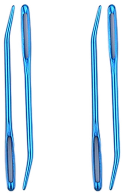 4Pcs 알루미늄 재봉 바늘 어린이용 빅 아이즈 재봉 바늘 67mm 2.6인치