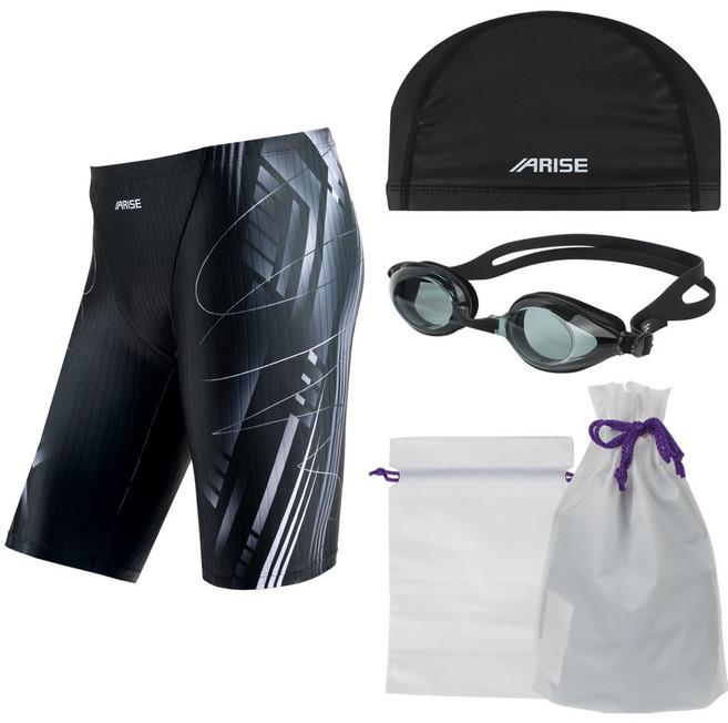 어라이즈 남성용 5부 실내 수영복 세트 ASIM434GCP