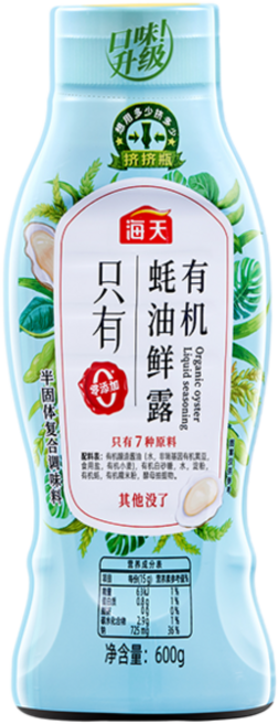 해천 무첨가 유기농 굴소스 600g 3병, 3개