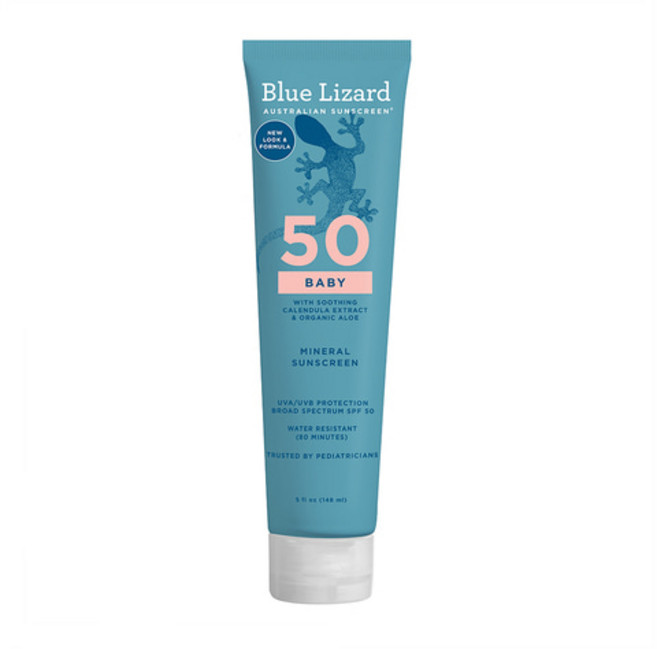 Blue Lizard 베이비 미네랄 선스크린 무화학 성분 SPF50 148ml 2개