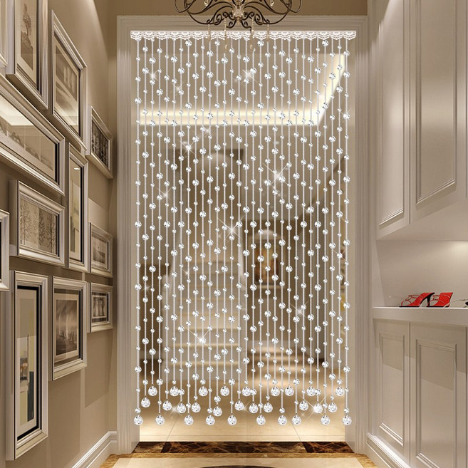 크리스탈 파티션 비즈발 투명 유리 구슬 아크릴 간이 가정용