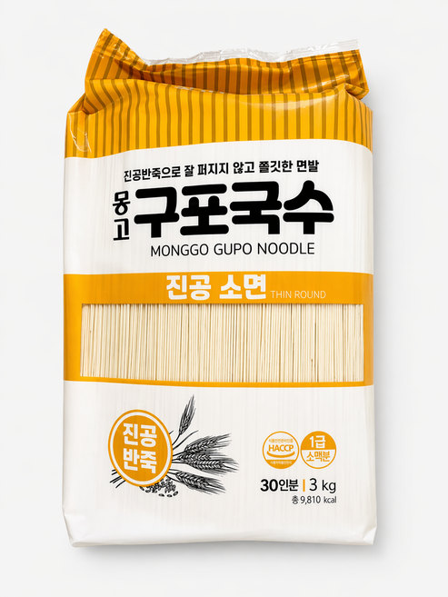몽고식품 구포국수 진공소면, 3kg, 1개