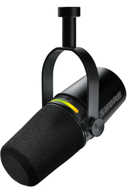 [작곡가의 미디가게] SHURE 슈어 레코딩용 방송 녹음 보컬 유선 마이크, MV7+ PLUS 블랙